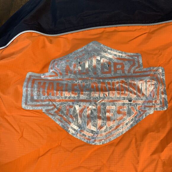 Mens Harley Davidson Gore-Tex Jacket Zip W/Hood Water Resistant Nylon Med (READ) - Picture 6 of 11